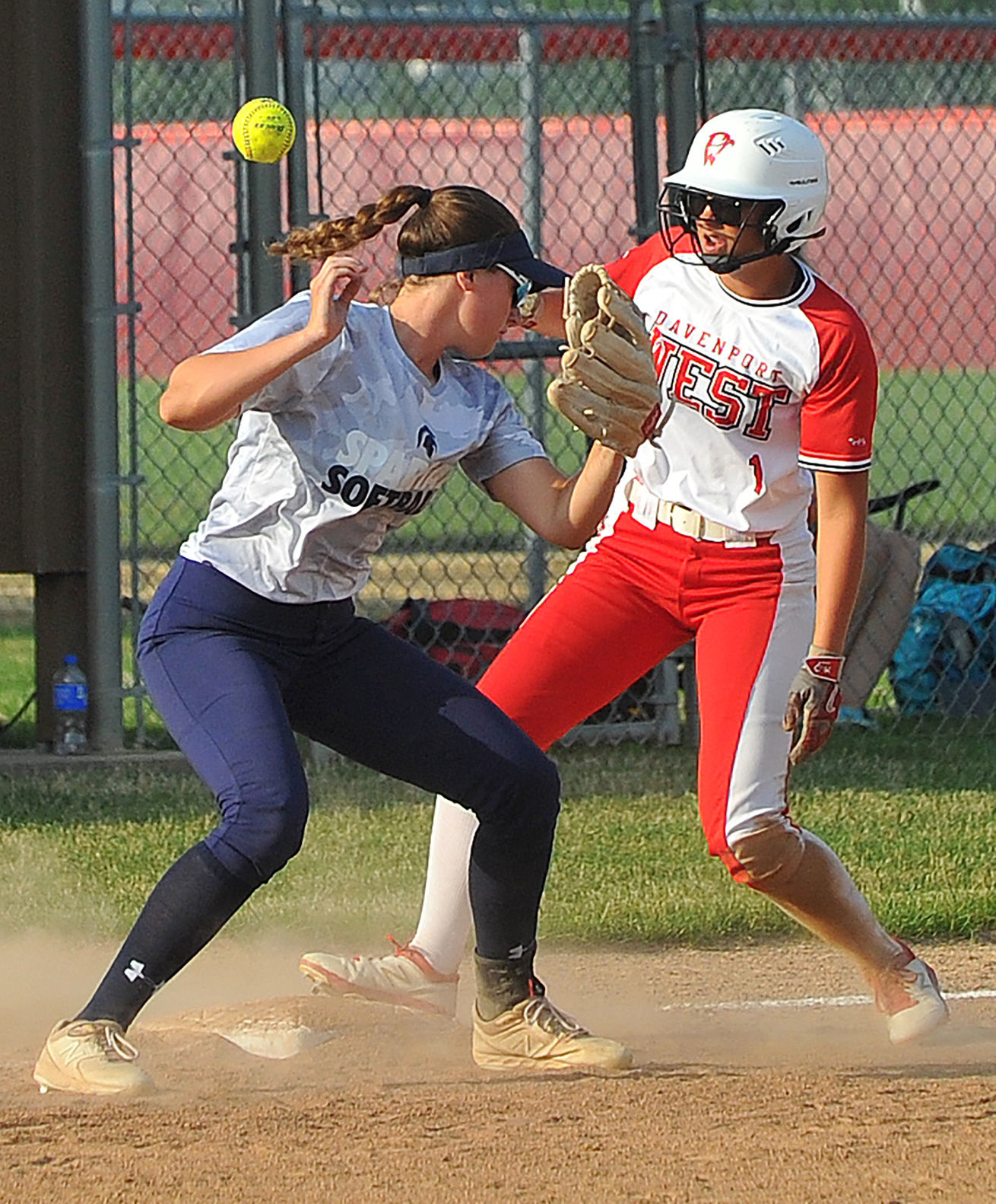 Pleasant Valley at Davenport West softball.
